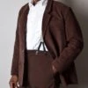 Chocolate Brown Moleskin Informal Lined C20th Jacket (JA1920-C)