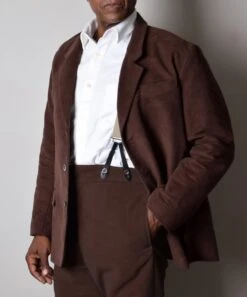 Chocolate Brown Moleskin Informal Lined C20th Jacket (JA1920-C)