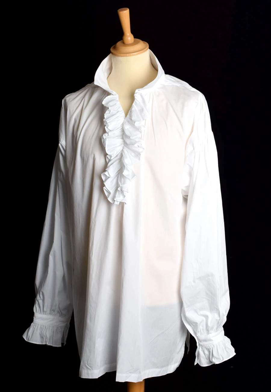 Square Cut Frilled Cotton Lawn Period Shirt (SH110) 1 Square Cut Frilled Cotton Lawn Period Shirt (SH110)