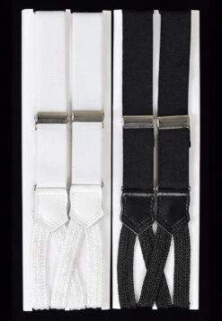 Cord End Narrow 1" Wide Button-On Braces (BR732)