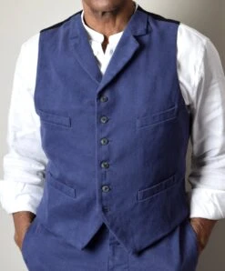 Washed Cotton Drill Work Waistcoat (WC100)