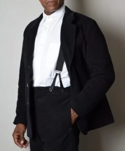 Black Moleskin Informal Lined C20th Jacket (JA1920)