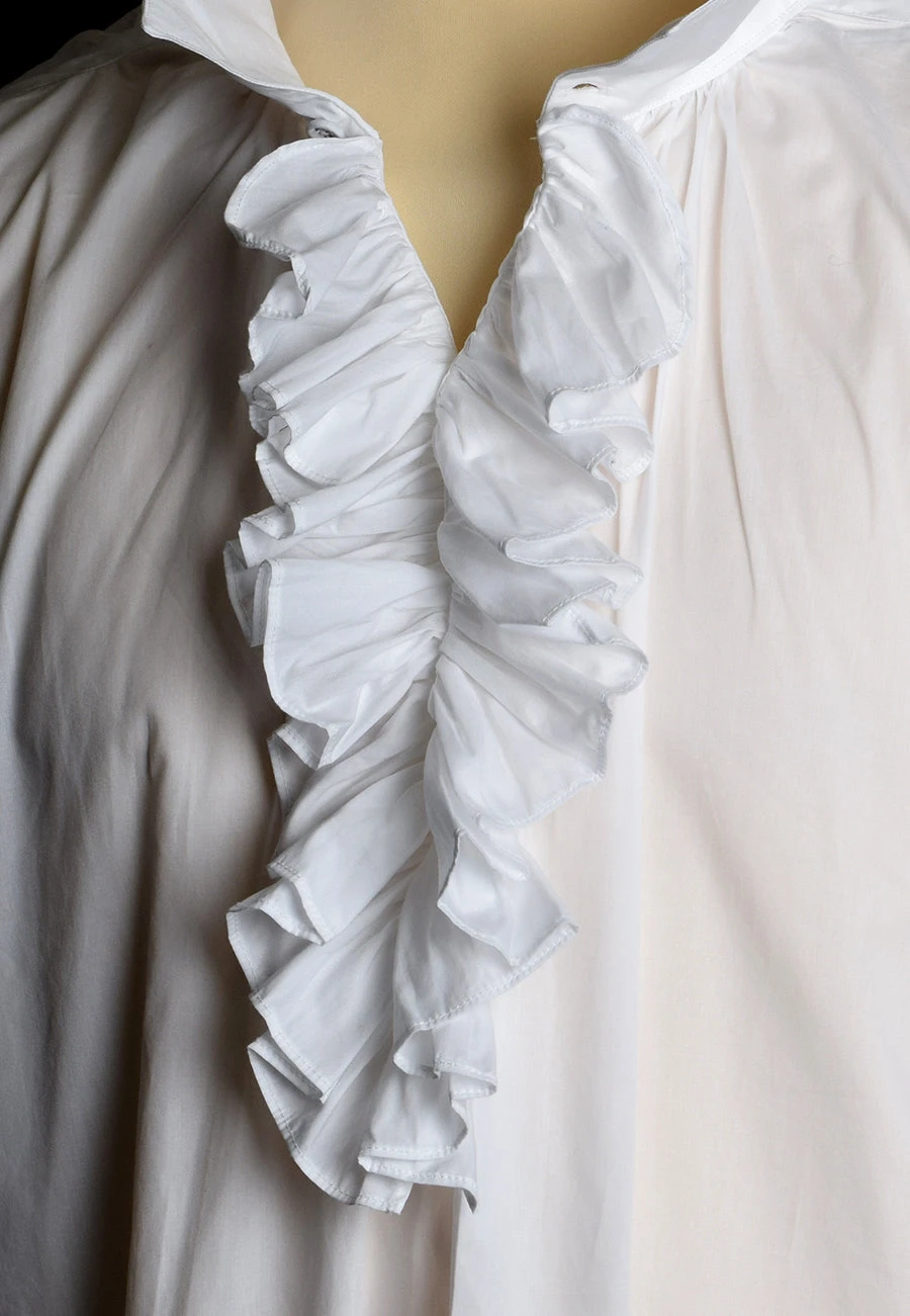 Square Cut Frilled Cotton Lawn Period Shirt (SH110) 4 Square Cut Frilled Cotton Lawn Period Shirt (SH110) - Image 4