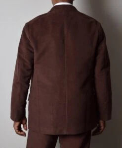 Chocolate Brown Moleskin Informal Lined C20th Jacket (JA1920-C) -Urban Mode Shop 3 3842da61 847c 48d2 a888 368ab43e7dc2