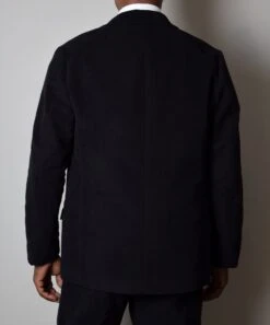Black Moleskin Informal Lined C20th Jacket (JA1920) -Urban Mode Shop 3 cb0cbc21 8348 411a b836 f2a04a65a607