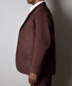Chocolate Brown Moleskin Informal Lined C20th Jacket (JA1920-C) -Urban Mode Shop 4