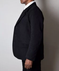 Black Moleskin Informal Lined C20th Jacket (JA1920) -Urban Mode Shop 4 a817e9d2 2486 4da5 adf0 01f0a10bc35c