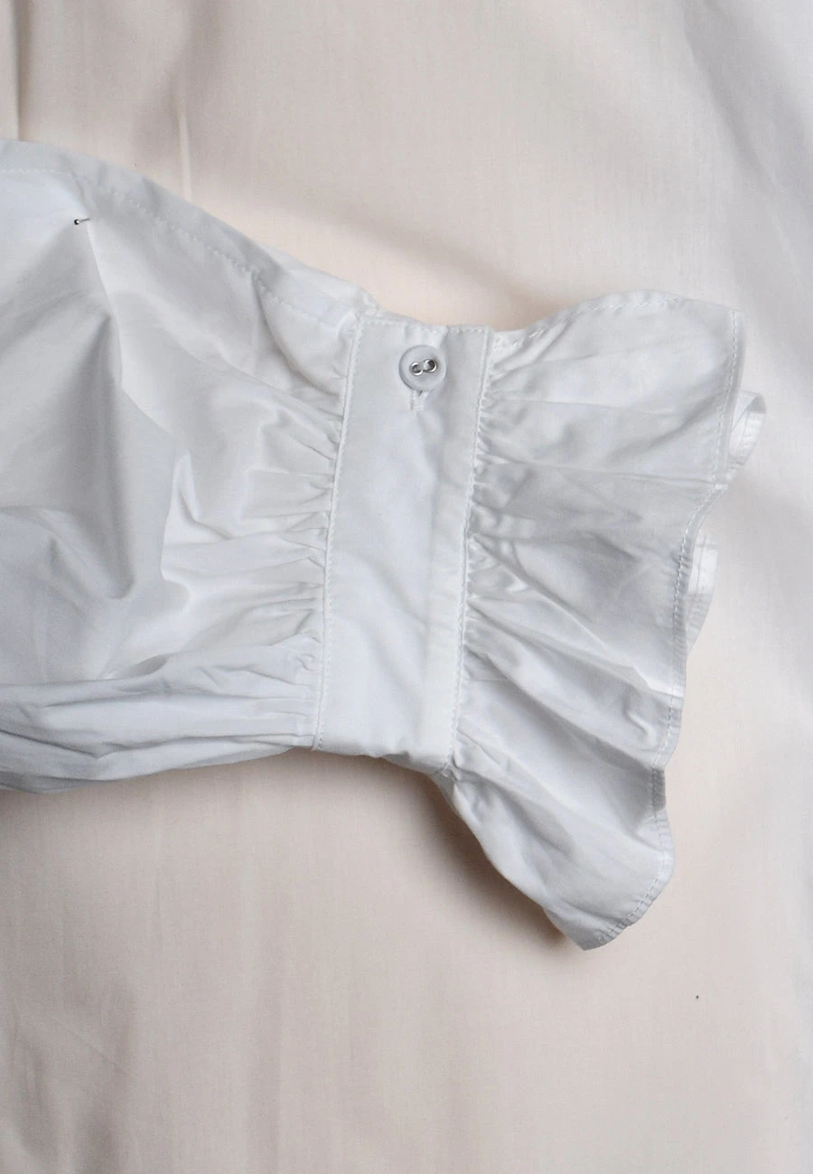 Square Cut Frilled Cotton Lawn Period Shirt (SH110) 5 Square Cut Frilled Cotton Lawn Period Shirt (SH110) - Image 5