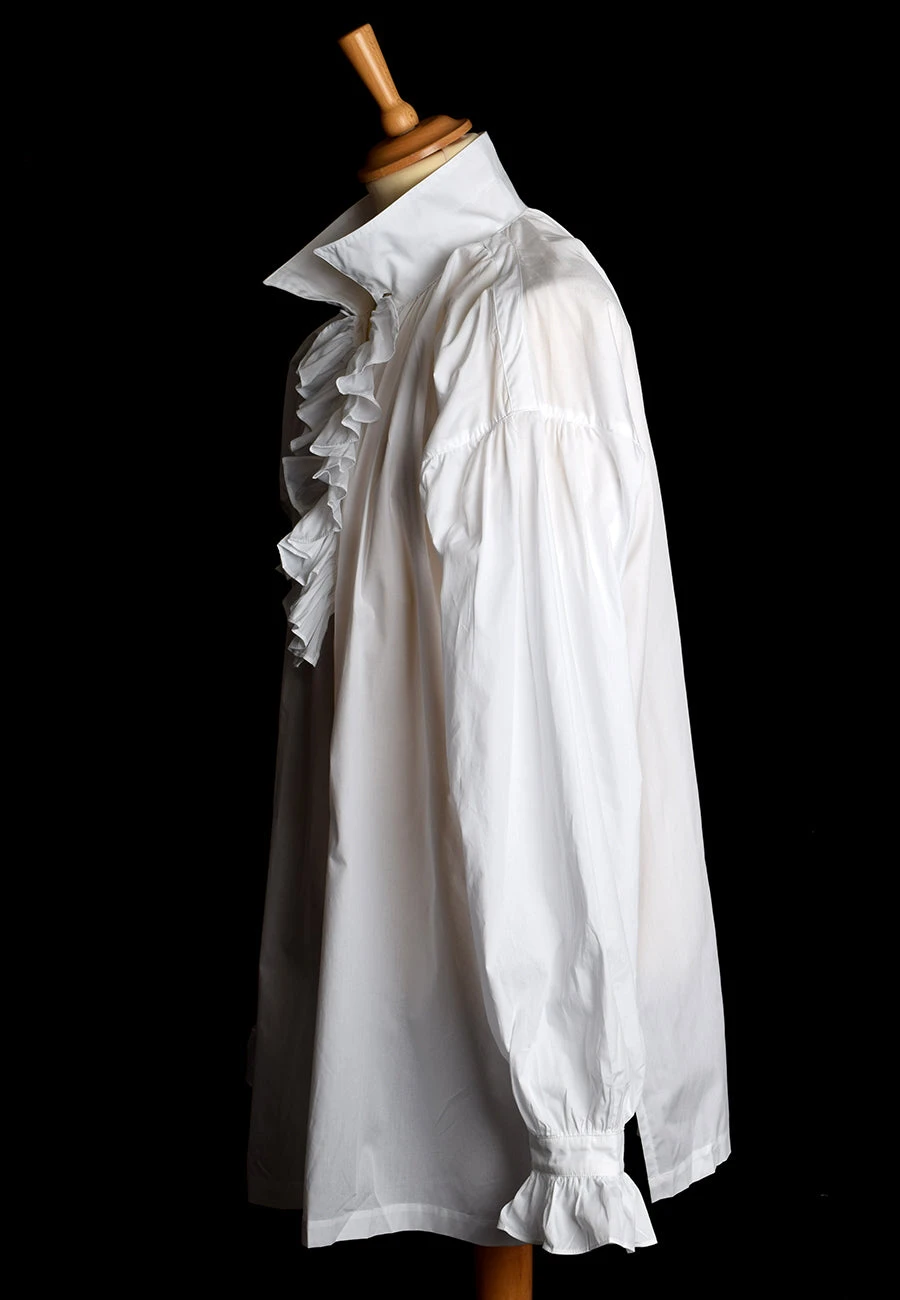 Square Cut Frilled Cotton Lawn Period Shirt (SH110) 2 Square Cut Frilled Cotton Lawn Period Shirt (SH110) - Image 2