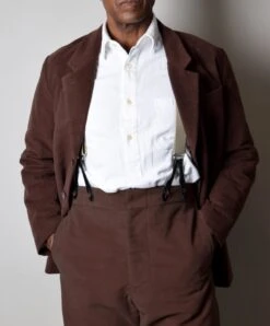 Chocolate Brown Moleskin Informal Lined C20th Jacket (JA1920-C) -Urban Mode Shop 6 0c1ca95b 64b6 446c b802 026ac0d0eefe