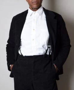 Black Moleskin Informal Lined C20th Jacket (JA1920) -Urban Mode Shop 6 ea4eefe4 1154 4f39 9602 5d6a7b41787a