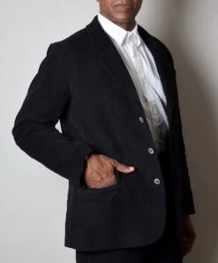 Black Moleskin Informal Lined C20th Jacket (JA1920) -Urban Mode Shop 7 7692fe1e 140f 4a03 8244 66c3e49f0095