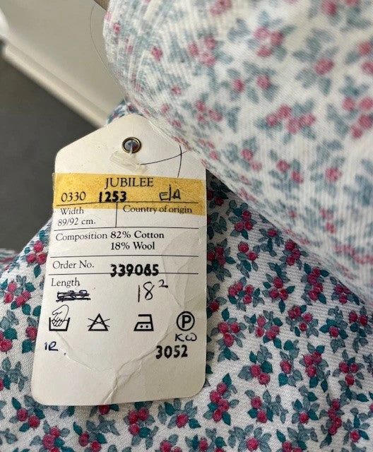 Green And Red Sprig Liberty Jubilee Fabric (FD-LIB-008) 4 Green And Red Sprig Liberty Jubilee Fabric (FD-LIB-008) - Image 4