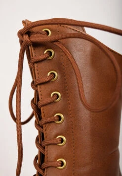 Brown Victorian Lace Up Boots (SP1912) -Urban Mode Shop 8 485f4ce6 af37 4d19 ab35 e6e51f950983