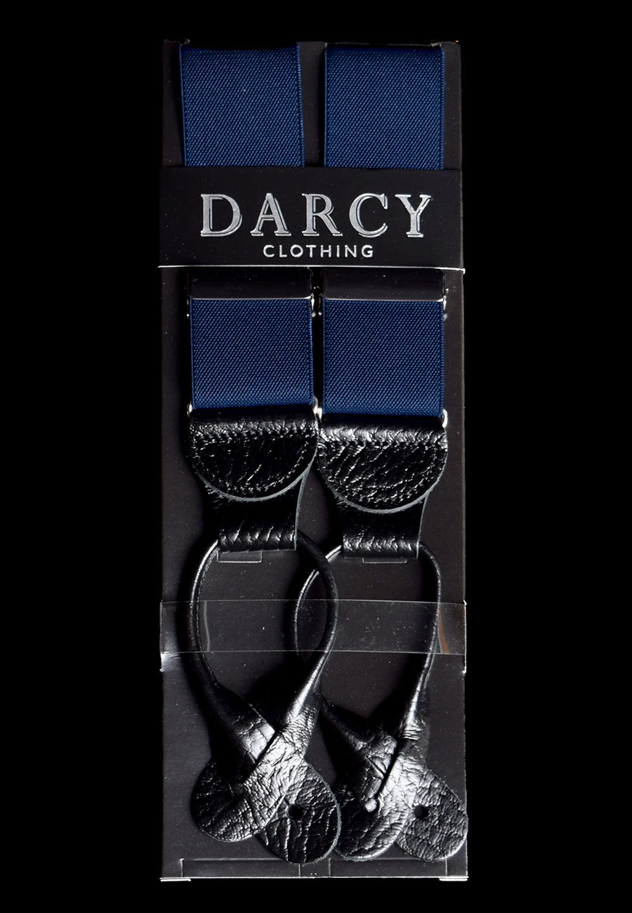 Plain Coloured Button-On Braces With Leather Runner Ends(BR715) 7 Plain Coloured Button-On Braces With Leather Runner Ends(BR715) - Image 7