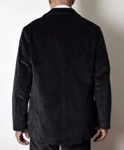 Black Corduroy Informal Lined C20th Jacket (JA1920-BC) -Urban Mode Shop BC4