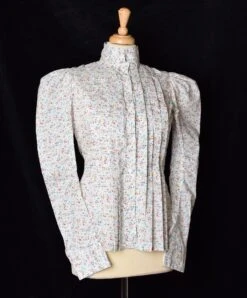 Liberty Print Fabric Ladies Victorian Blouse (BL002) -Urban Mode Shop BL002 MillieFlori