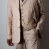 Cotton/Linen Blend Biscuit Coloured Suits (GR450)