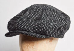1930's Tweed Cap (HA139) -Urban Mode Shop BlackGreyBirdseye2