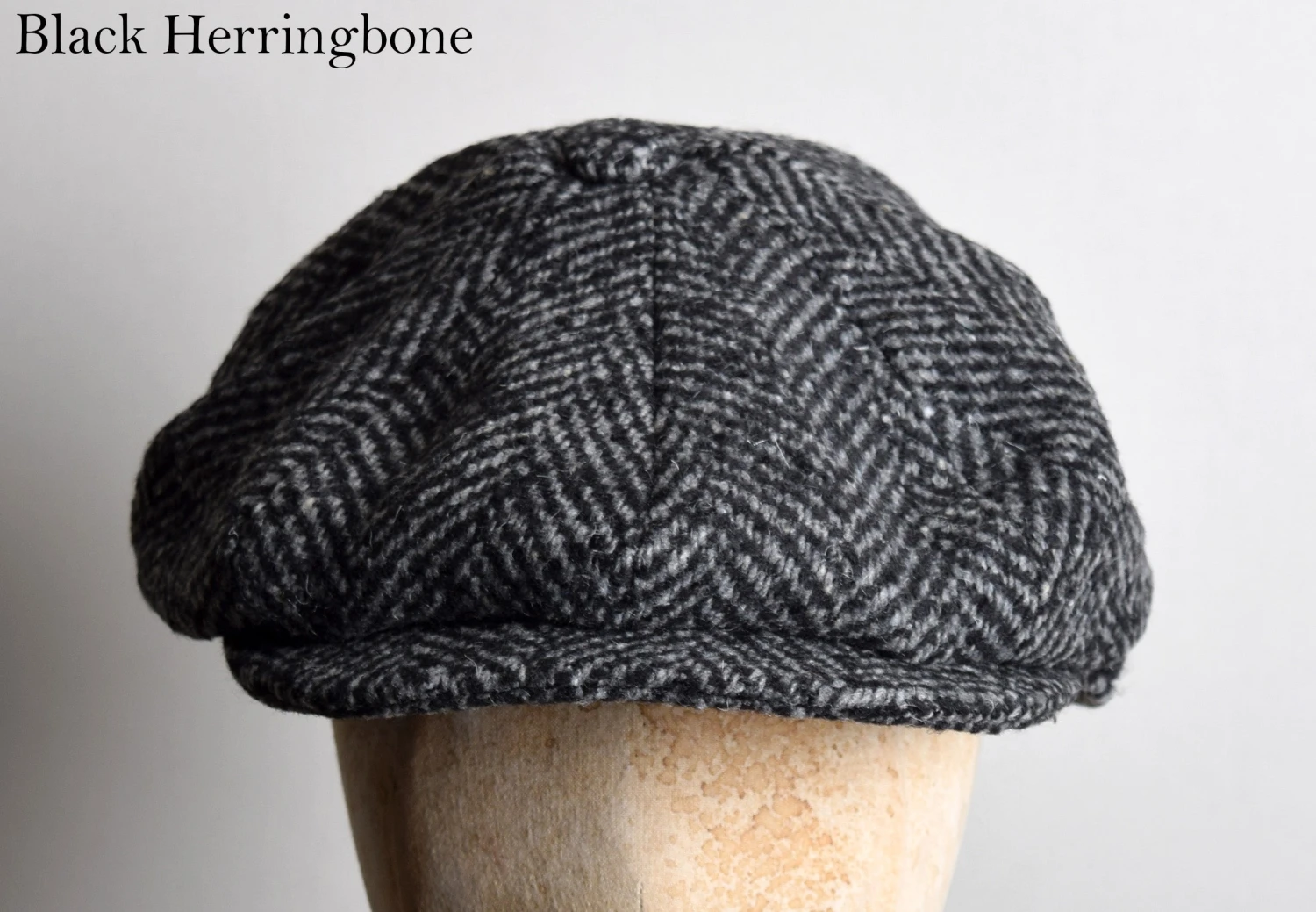 Large Scale Herringbone Traditional Eight Piece Cap (HA152) 2 Large Scale Herringbone Traditional Eight Piece Cap (HA152) - Image 2