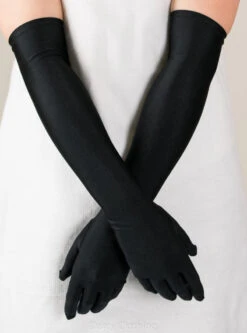 Elbow Length Matt Satin Gloves (GL651)