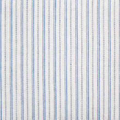 Blue / Black Striped Cotton Fabric (FD036)