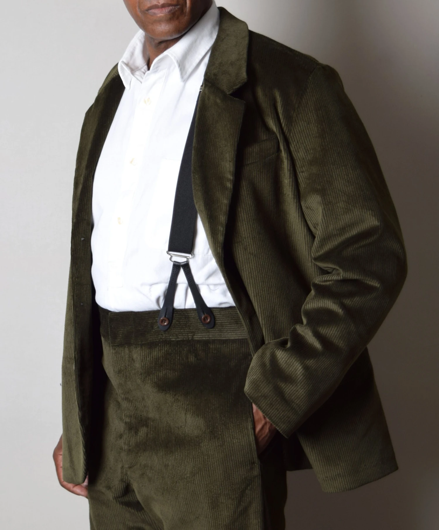 Bottle Green Corduroy Informal Lined C20th Jacket (JA1920-BG) 1 Bottle Green Corduroy Informal Lined C20th Jacket (JA1920-BG)