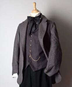 Brown/Black Fossil Late Victorian Coat (JA1880-506)
