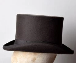 Brown Classic Top Hats (HA145) -Urban Mode Shop BrownHat2