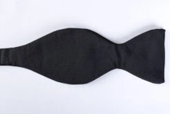 Black Silk Bow Ties - Self Tie (CR531)