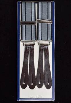 Striped Button-On Braces With Stamped Leather Ends (BR730) -Urban Mode Shop DSC 28808 2d036647 a7e8 4853 a287 cb21f285d52f