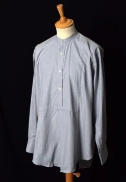 Bib Front Herringbone Neckband Shirt (SH160H) -Urban Mode Shop DSC 3391