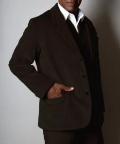 Dark Brown Corduroy Informal Lined C20th Jacket (JA1920-DBC)