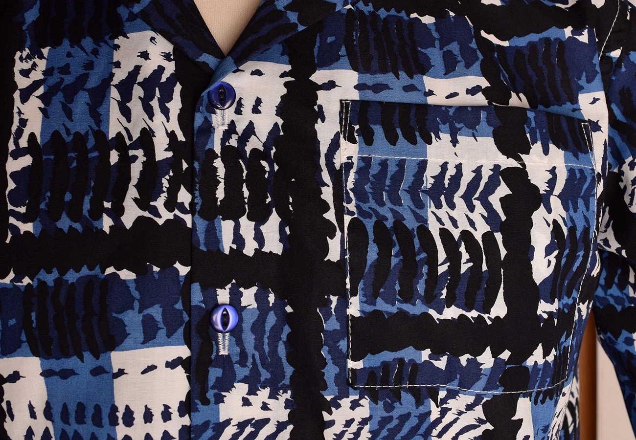 Vintage Liberty Print Panama Man's Shirt (SH205) 11 Vintage Liberty Print Panama Man's Shirt (SH205) - Image 11