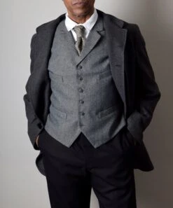 Black/Grey Fossil Late Victorian Coat (JA1880-502) -Urban Mode Shop Edit1 70211a77 21b1 4201 bb8f 74945710cb87