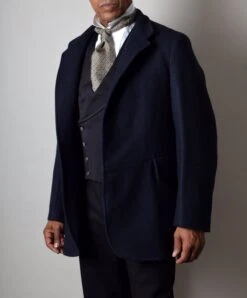 Blue Black Wool Melton Late Victorian Coat (JA1880-400) -Urban Mode Shop Edit1 ba4fd393 e1e1 4091 9553 b33ac8635572