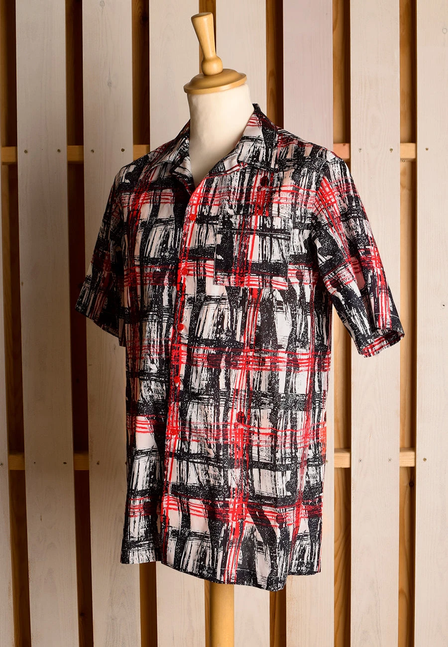 Vintage Liberty Print Panama Man's Shirt (SH205) 2 Vintage Liberty Print Panama Man's Shirt (SH205) - Image 2