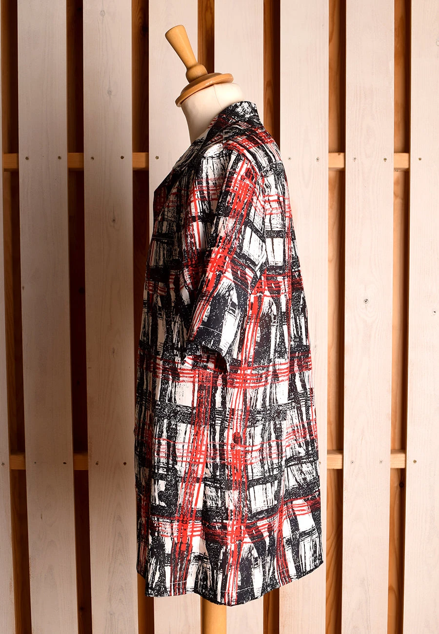 Vintage Liberty Print Panama Man's Shirt (SH205) 3 Vintage Liberty Print Panama Man's Shirt (SH205) - Image 3