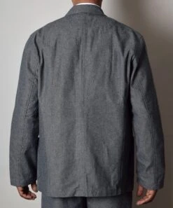 Grey Brushed Cotton Herringbone Jacket (JA300) -Urban Mode Shop Edit3 a9109172 b198 41de 9b28 8644fba19218