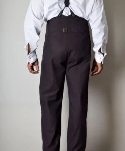 Dark Brown Brushed Cotton Herringbone Fishtail Back Trousers (TR420) -Urban Mode Shop Edit3 d6ec97af aee1 4387 84f3 425b09960e77