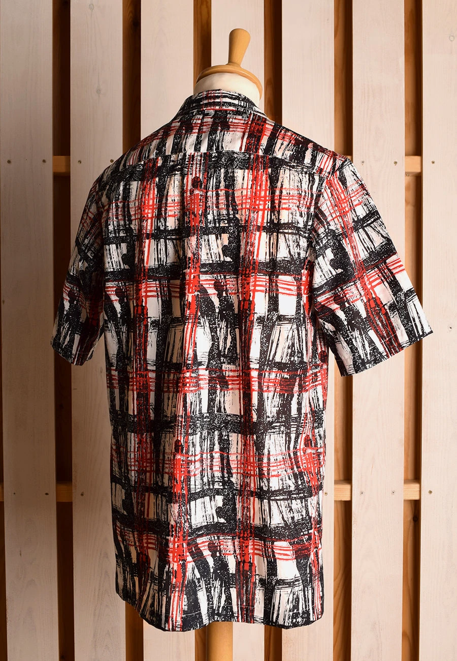 Vintage Liberty Print Panama Man's Shirt (SH205) 4 Vintage Liberty Print Panama Man's Shirt (SH205) - Image 4