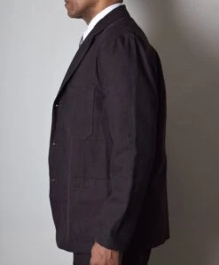 Dark Brown Herringbone Jacket - Shorter Sleeve (JA420-S) -Urban Mode Shop Edit4 4ed1c8ae f8e1 4ebd 8ff6 4e92498ffd69 1