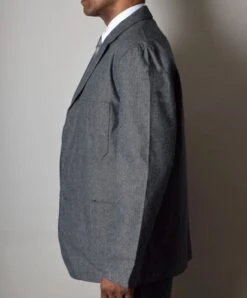 Grey Brushed Cotton Herringbone Jacket (JA300) -Urban Mode Shop Edit4 53d43af5 7a98 443e 81c8 748e2fb490e8