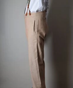 Cotton/Linen Biscuit Fishtail Back Trousers (TR450) 7 Cotton/Linen Biscuit Fishtail Back Trousers (TR450) -Urban Mode Shop Edit4 64c8037e b247 414c aa12 6d13839d38a8