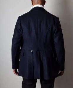 Blue Black Wool Melton Late Victorian Coat (JA1880-400) -Urban Mode Shop Edit5 774c5551 ea4c 480b 93dc 7127c199887e