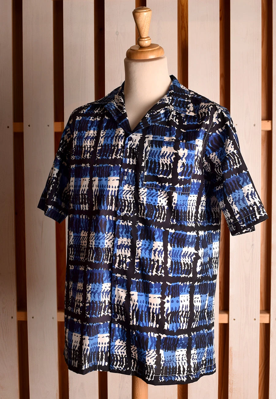 Vintage Liberty Print Panama Man's Shirt (SH205) 8 Vintage Liberty Print Panama Man's Shirt (SH205) - Image 8