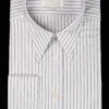 Replica Striped Fabric Spearpoint Collar Shirt | Permanent Stock (SH190R) - Colour 74 - Blue/Grey Stripe