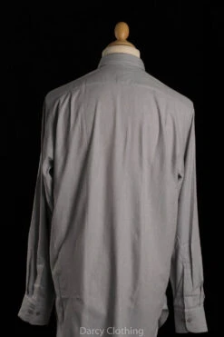 Grey Herringbone Spearpoint Collar Shirts (SH190H) -Urban Mode Shop Grey Herringbone 2