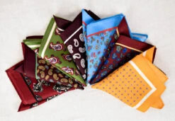Printed Silk Pocket Square (HA96K)