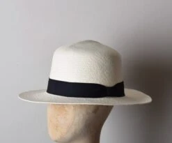 Foldable Panama In Bleached Straw (HA335)